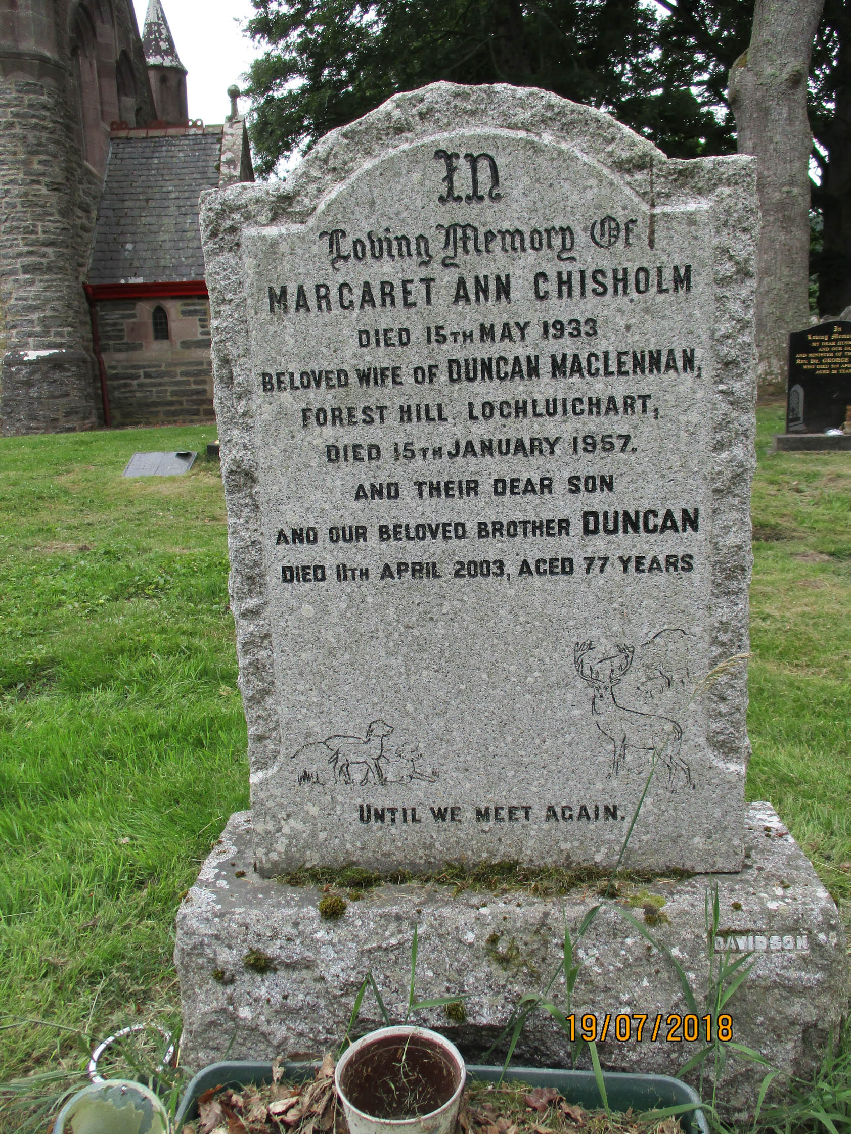 Photo of photos/Duncan MacLennan died 1957 MI Struy Churchyard